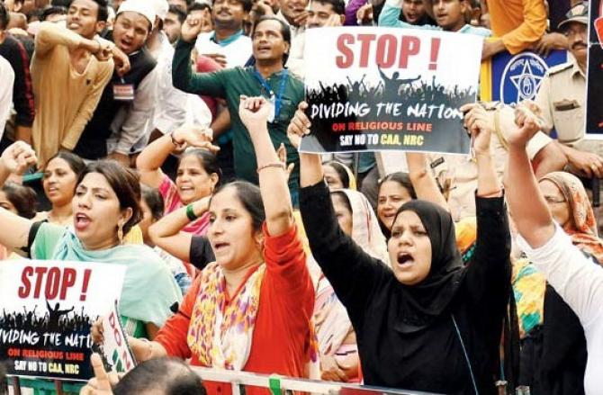 سال۲۰۲۰ء میں سی اے اے اور این آرسی کےخلاف سخت احتجاجی مظاہرے، ممبئی باغ احتجاج